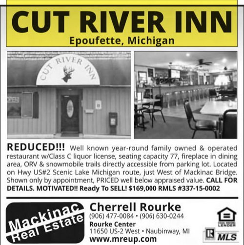 Cut River Inn (Fishers Bar and Restaurant, Callihans) - Sep 14 2017 Article